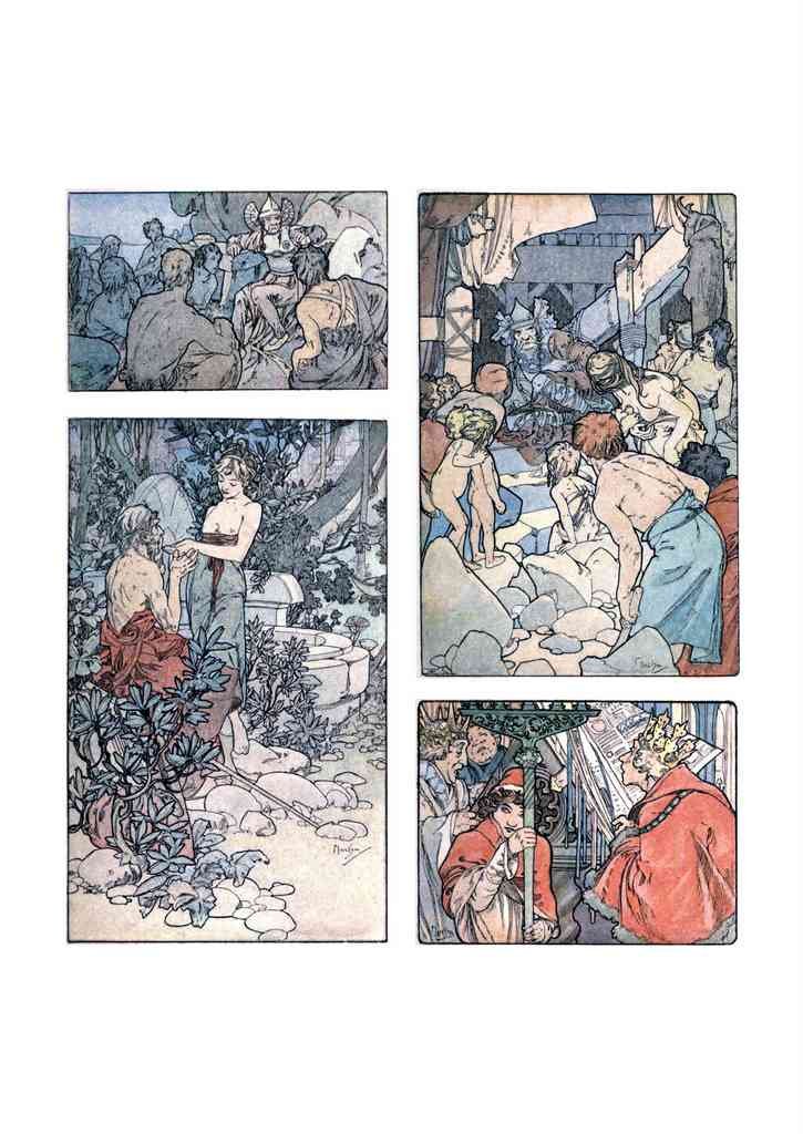Alphonse Mucha 2 018 art nouveau Vintage Illustration A4 Photo Print