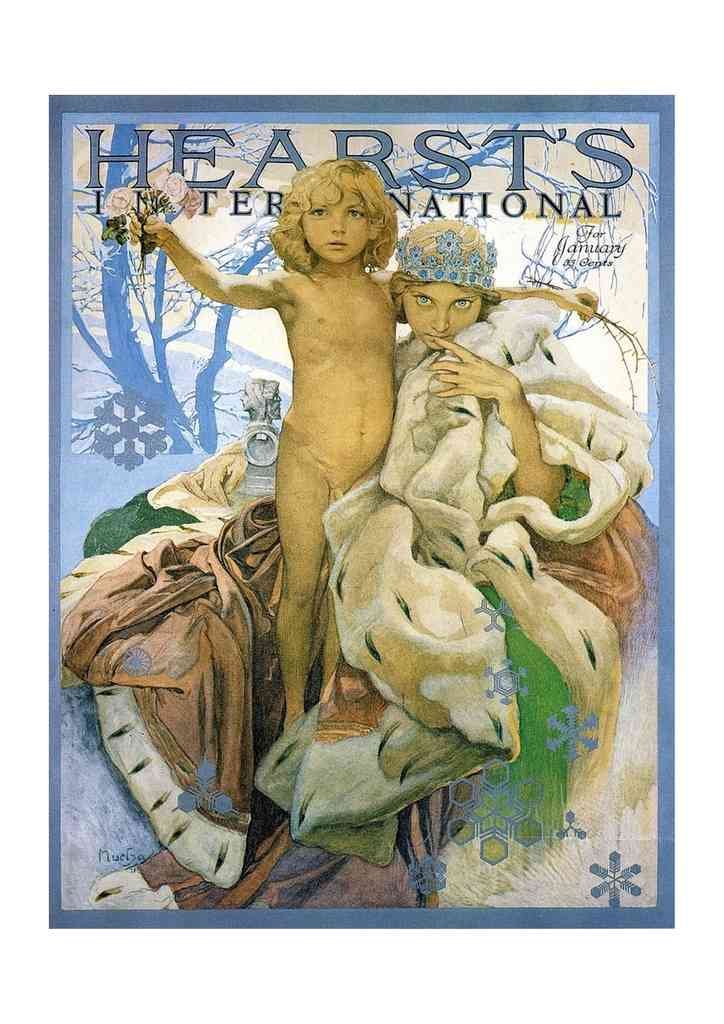 Alphonse Mucha 2 022 art nouveau Vintage Illustration A4 Photo Print