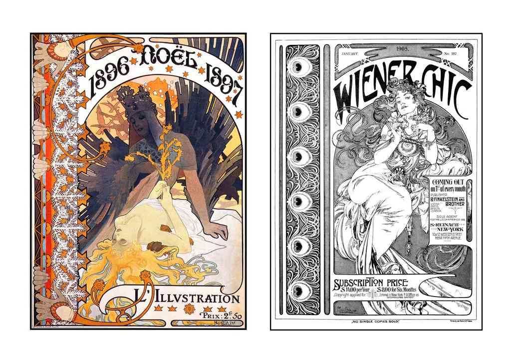Alphonse Mucha 2 027 art nouveau Vintage Illustration A4 Photo Print