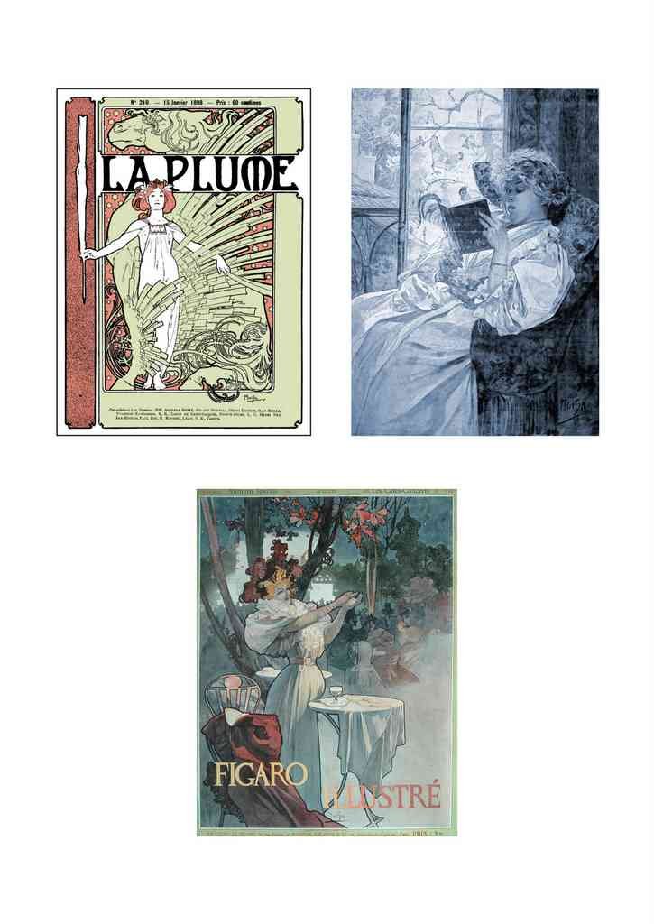Alphonse Mucha 2 031 art nouveau Vintage Illustration A4 Photo Print