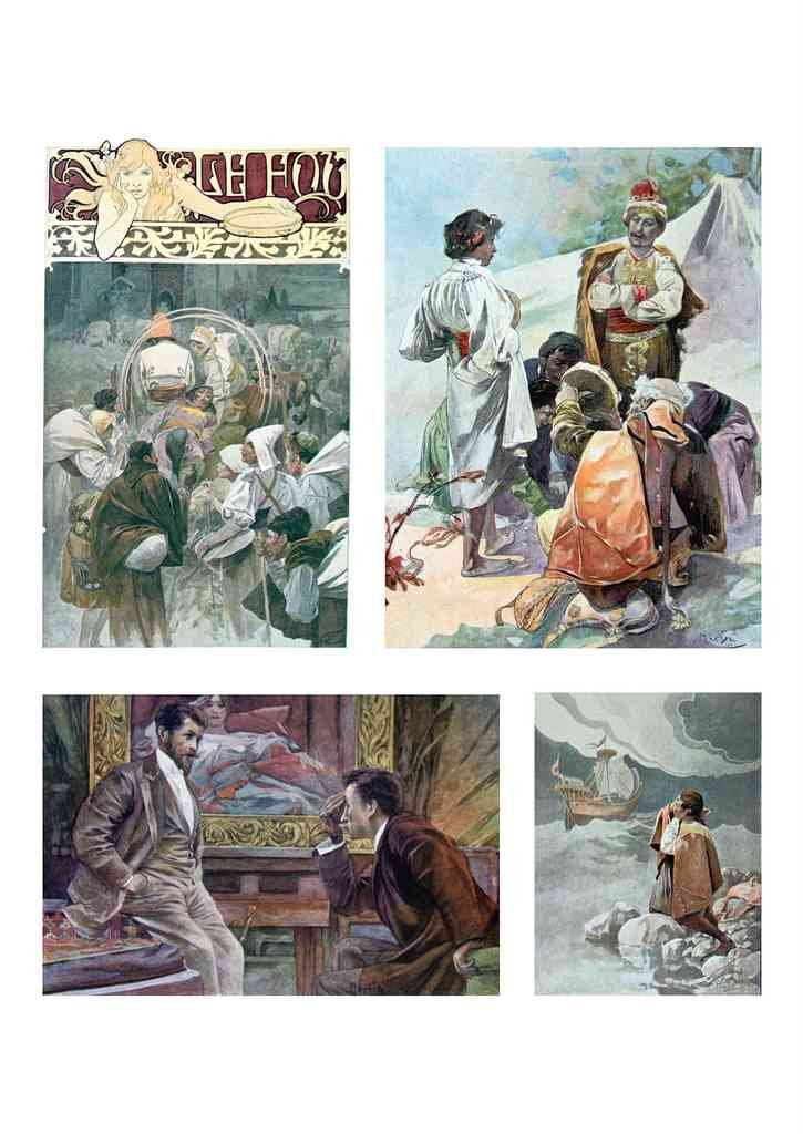 Alphonse Mucha 2 032 art nouveau Vintage Illustration A4 Photo Print