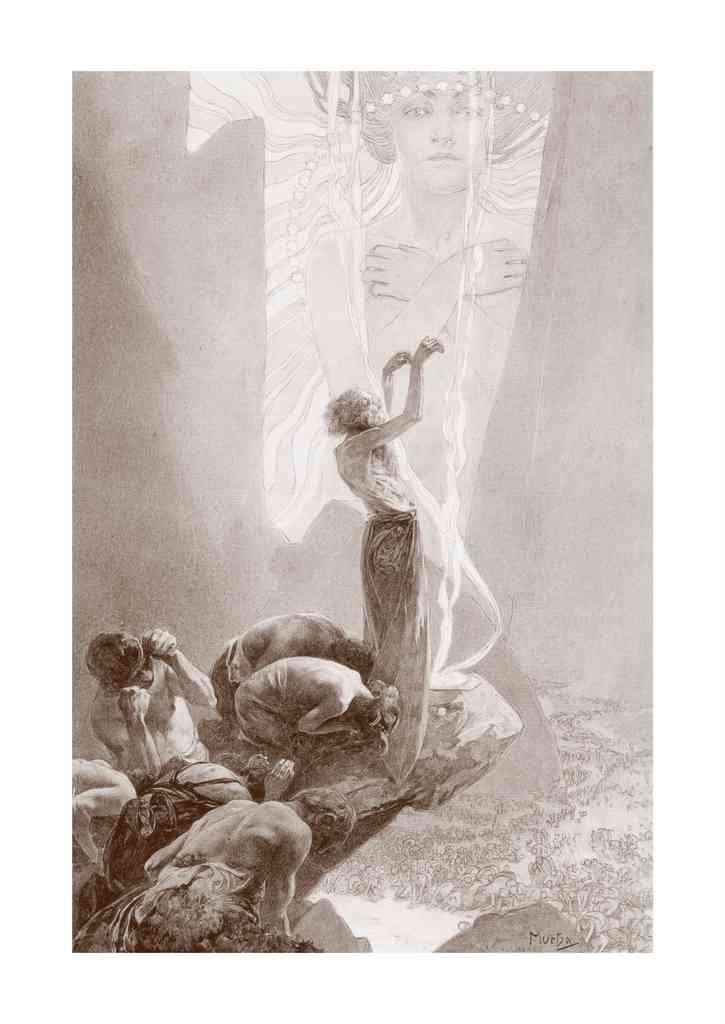 Alphonse Mucha 2 040 art nouveau Vintage Illustration A4 Photo Print