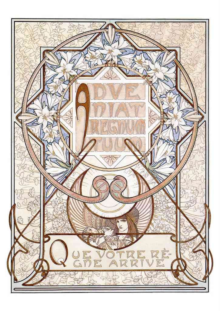 Alphonse Mucha 2 041 art nouveau Vintage Illustration A4 Photo Print