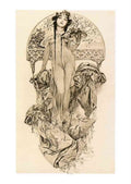 Alphonse Mucha 2 063 art nouveau Vintage Illustration A4 Photo Print
