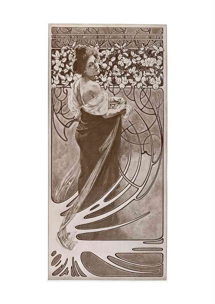 Alphonse Mucha 2 065 art nouveau Vintage Illustration A4 Photo Print