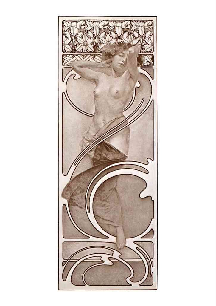Alphonse Mucha 2 067 art nouveau Vintage Illustration A4 Photo Print
