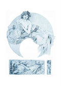 Alphonse Mucha 2 071 art nouveau Vintage Illustration A4 Photo Print