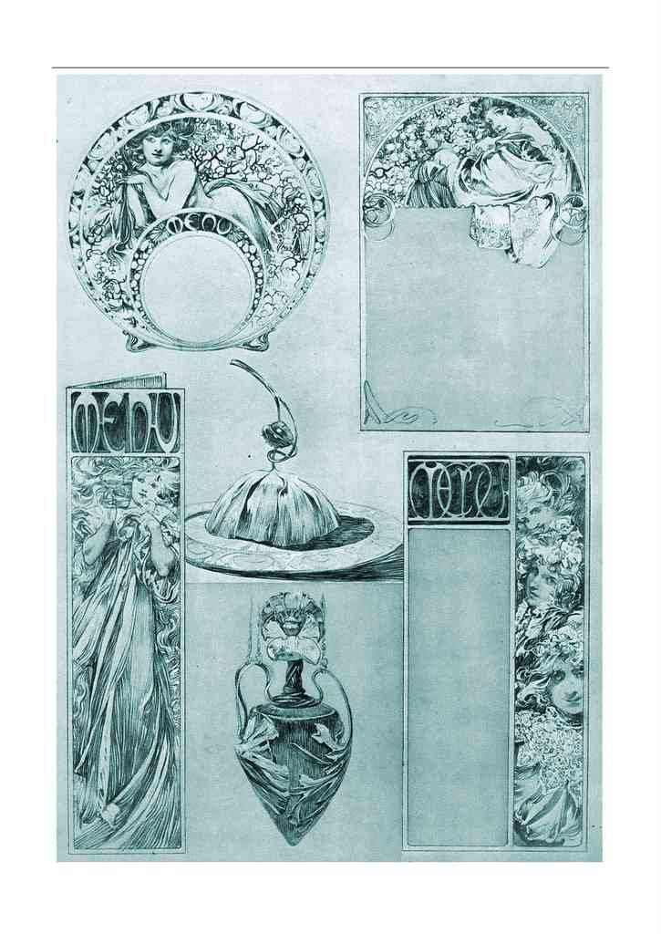 Alphonse Mucha 2 088 art nouveau Vintage Illustration A4 Photo Print