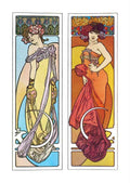 Alphonse Mucha 2 099 art nouveau Vintage Illustration A4 Photo Print