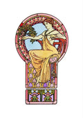 Alphonse Mucha 2 102 art nouveau Vintage Illustration A4 Photo Print