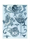 Alphonse Mucha 2 109 art nouveau Vintage Illustration A4 Photo Print