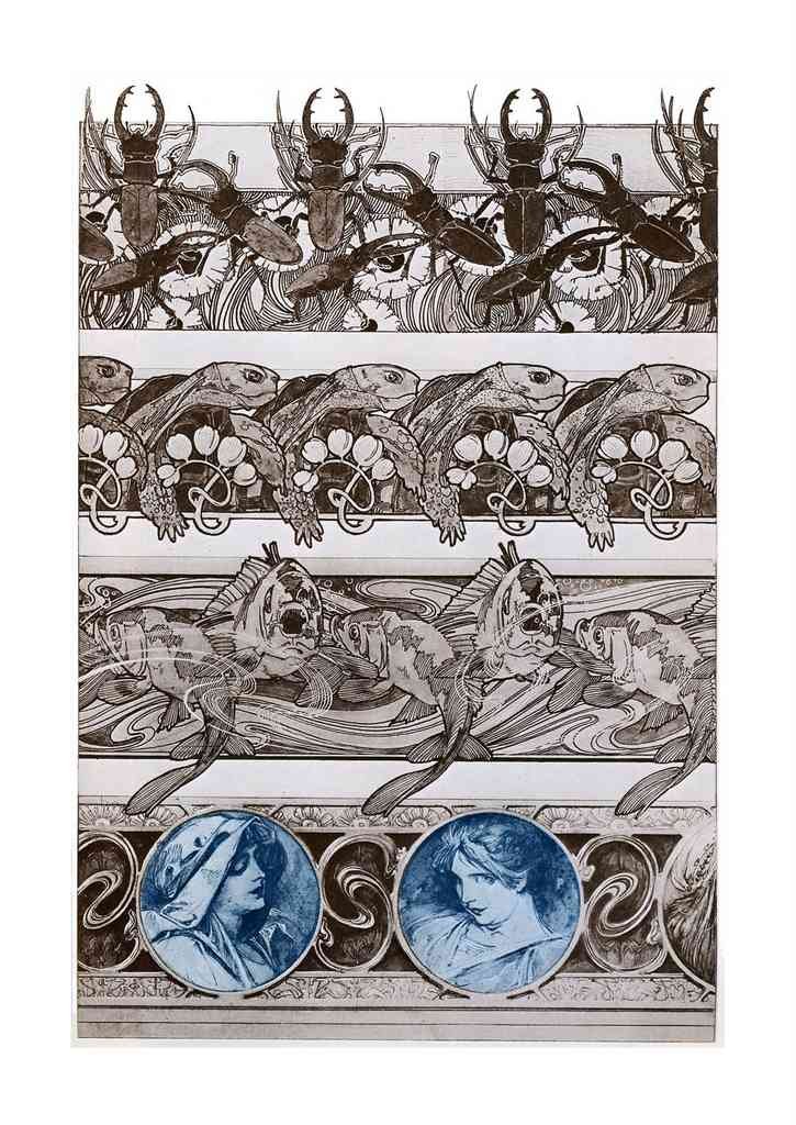 Alphonse Mucha 2 114 art nouveau Vintage Illustration A4 Photo Print