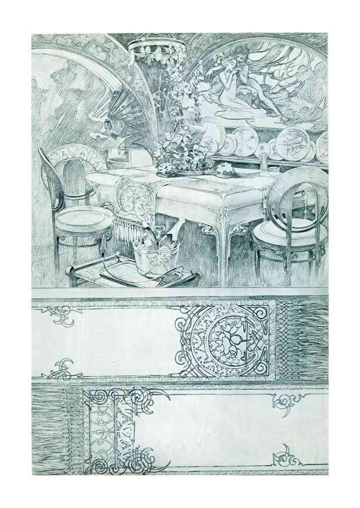 Alphonse Mucha 2 126 art nouveau Vintage Illustration A4 Photo Print