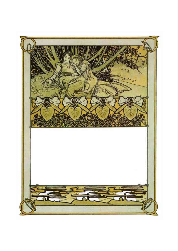 Alphonse Mucha 2 146 art nouveau Vintage Illustration A4 Photo Print