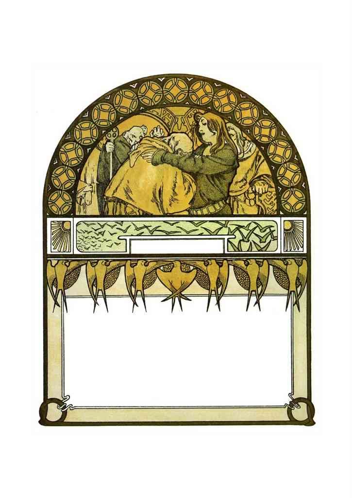 Alphonse Mucha 2 164 art nouveau Vintage Illustration A4 Photo Print
