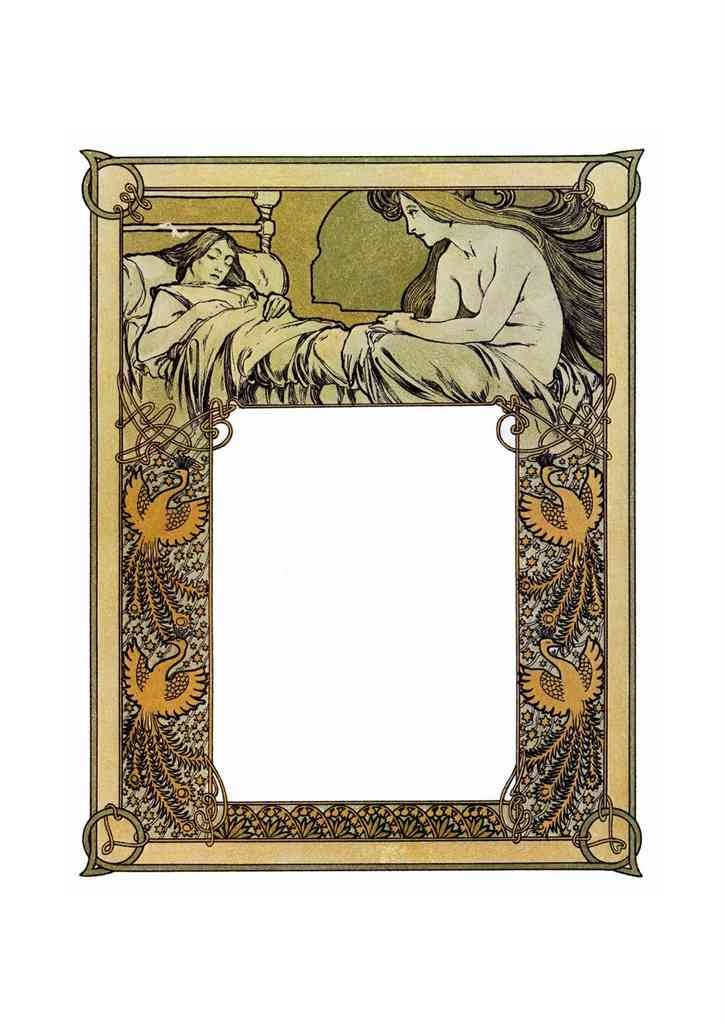 Alphonse Mucha 2 172 art nouveau Vintage Illustration A4 Photo Print
