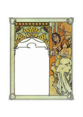 Alphonse Mucha 2 173 art nouveau Vintage Illustration A4 Photo Print
