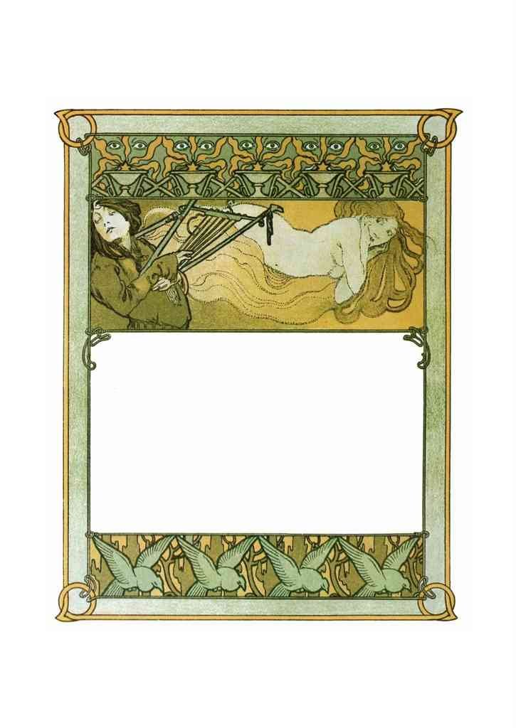 Alphonse Mucha 2 175 art nouveau Vintage Illustration A4 Photo Print