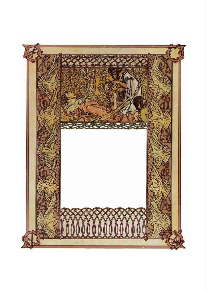 Alphonse Mucha 2 177 art nouveau Vintage Illustration A4 Photo Print