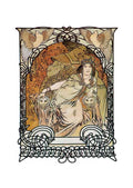 Alphonse Mucha 2 180 art nouveau Vintage Illustration A4 Photo Print