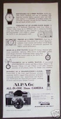 Alpina Camera Vintage Retro Advert Ads A4 Photo Print