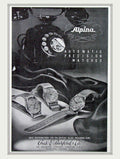 Alpina Watches Precision Vintage Retro Advert Poster A4 Photo Print