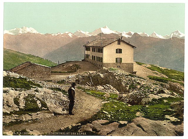 Alps Bernese Oberland Vintage A4 Photo Print