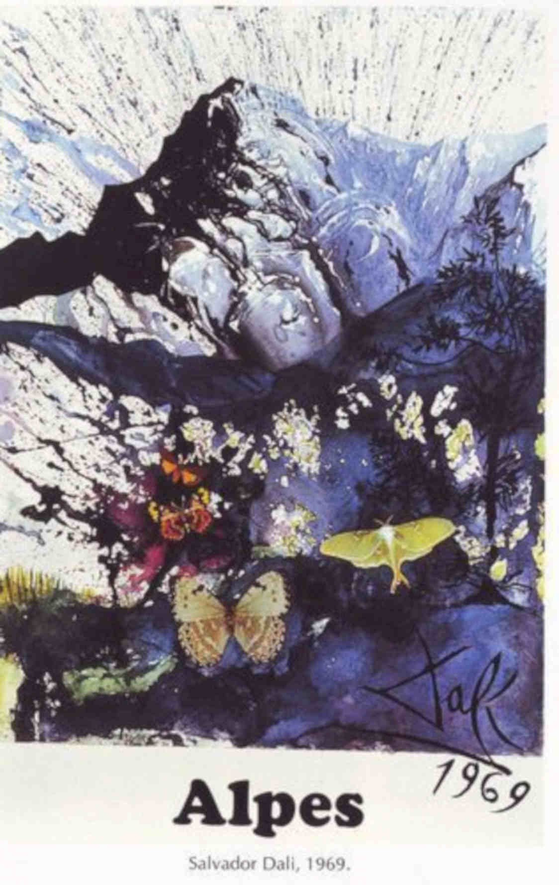 Alps Dali 1969 Vintage Retro Advert Poster A4 Photo Print