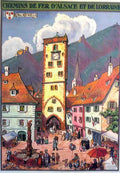 Alsace Ribeauville by Hansi Vintage Advert A4 Photo Print
