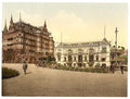 Alster Pavillion Hamburg Vintage A4 Photo Print