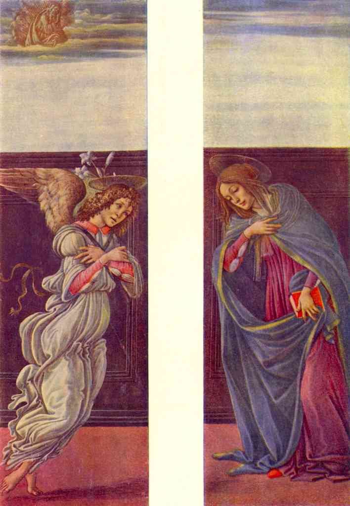 Altar Of The Youngest Annunciation Botticelli A4 Photo Print