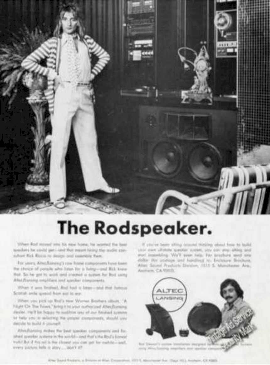 Altec Lansing Rodspeaker Vintage Retro Advert Ads A4 Photo Print
