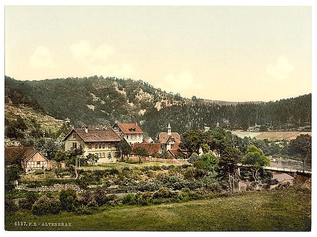 Altenbrak from the west Hartz Vintage A4 Photo Print