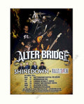 Alter Bridge Shinedown Vintage Retro Advert Poster A4 Photo Print