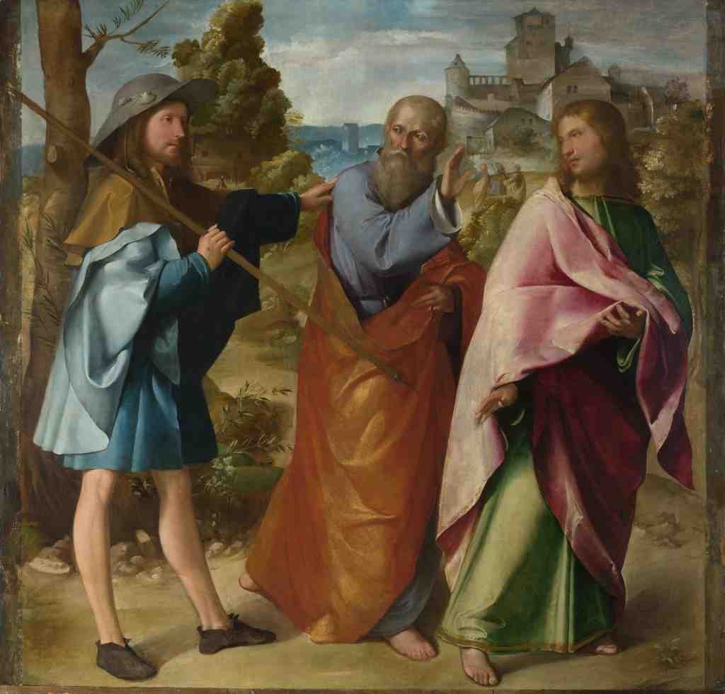 Altobello Melone The Road to Emmaus A4 Photo Print