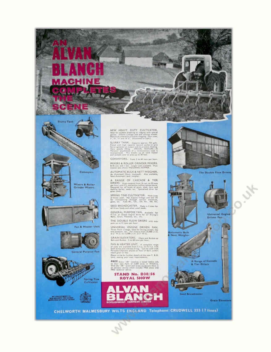 Alvan Blanch System Vintage Retro Advert Poster A4 Photo Print