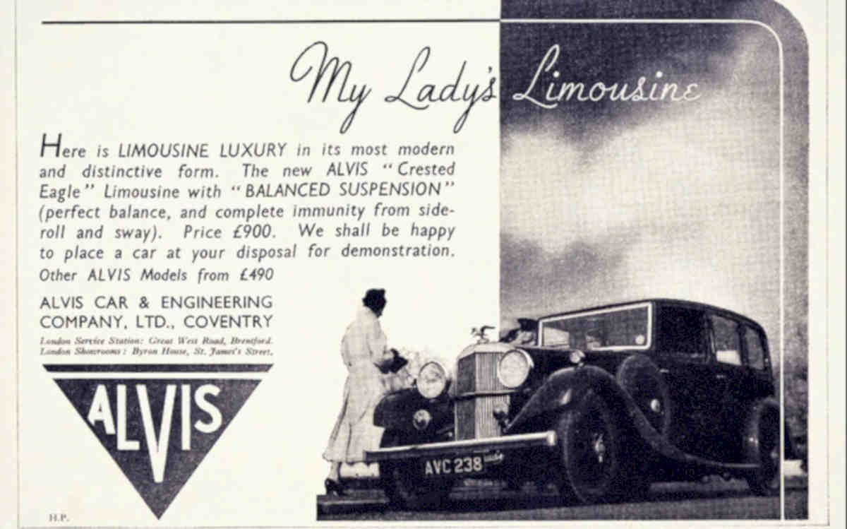 Alvis Crested Eagle Vintage Retro Advert Poster A4 Photo Print
