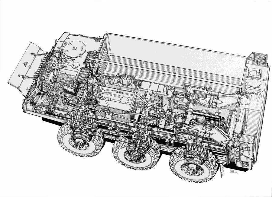 Alvis Stalwart cutaway A4 Photo Print