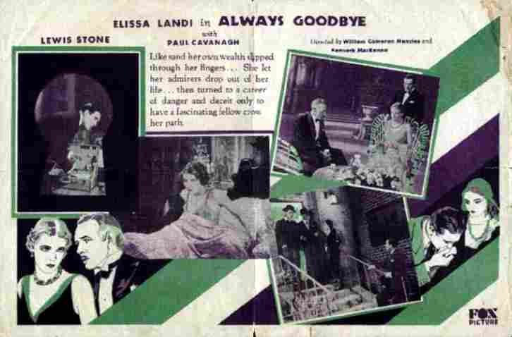 Always Goodbye 1931 02 film star poster A4 Photo Print
