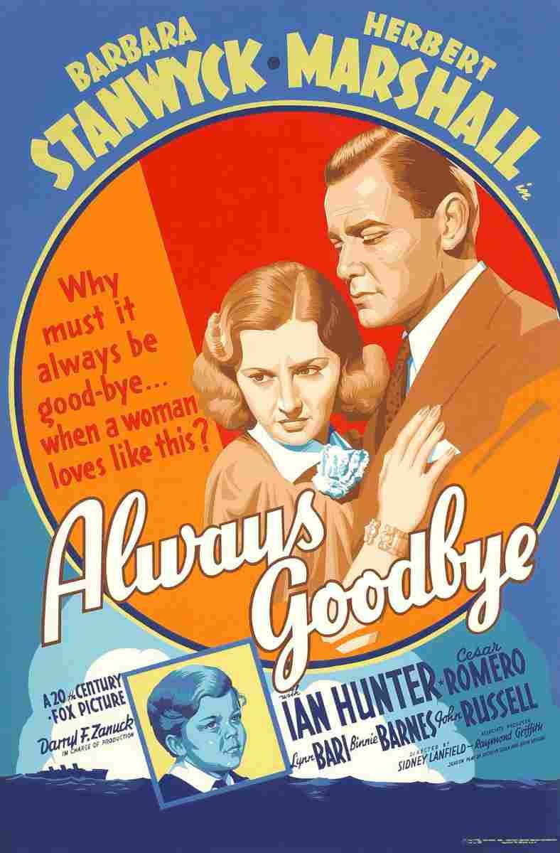 Always Goodbye 1938 03 film star poster A4 Photo Print