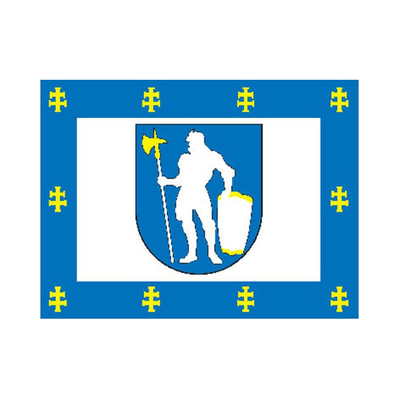 Alytus Dist Flag N6284 A4 Photo Print