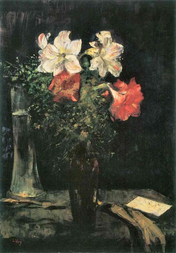 Amaryllis Lesser Ury Impressionism European A4 Photo Print