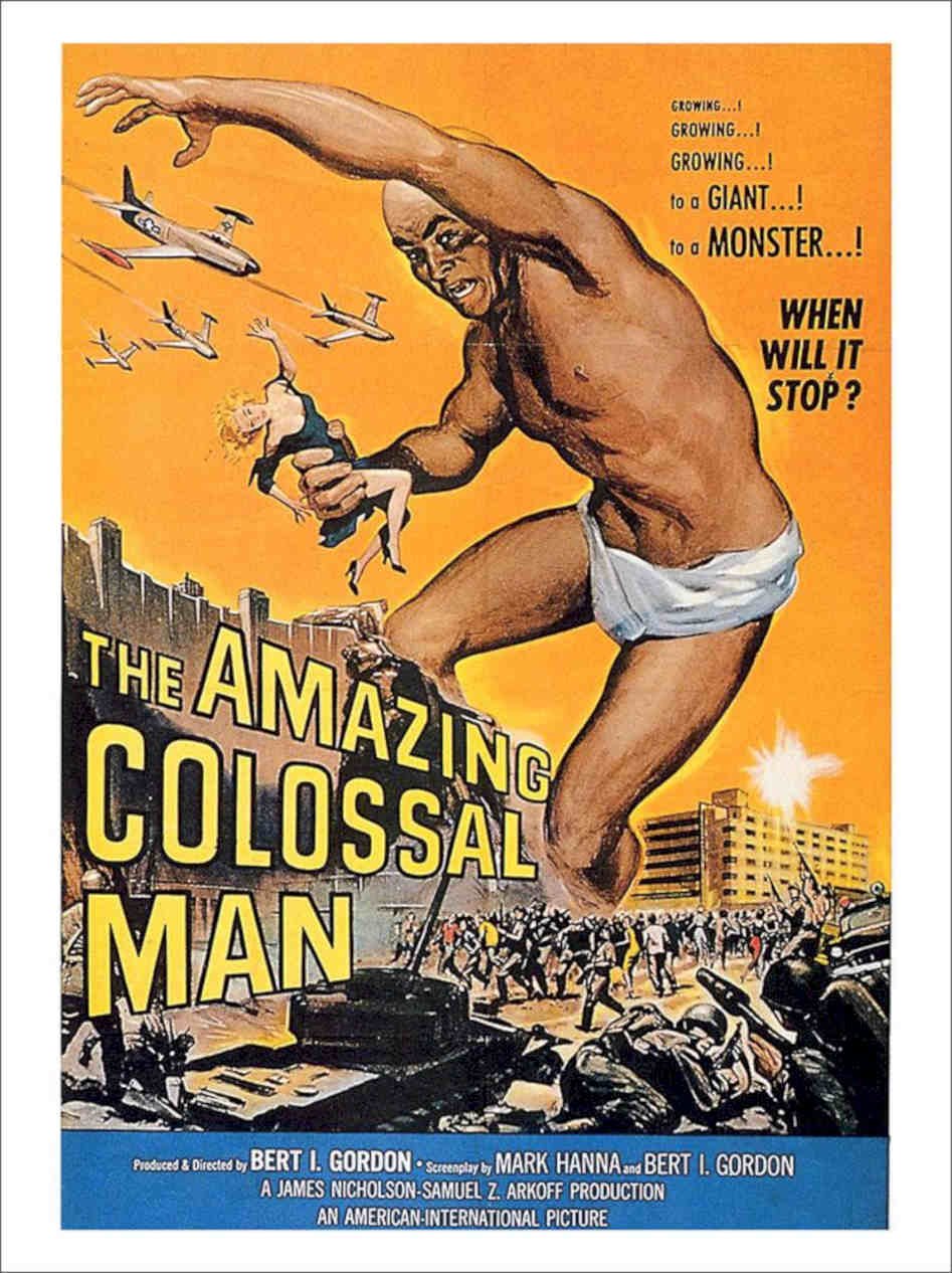 Amazing Colossal Man Sci Fi Movie Poster 1957 Vintage Retro Advert Poster A4 Ph
