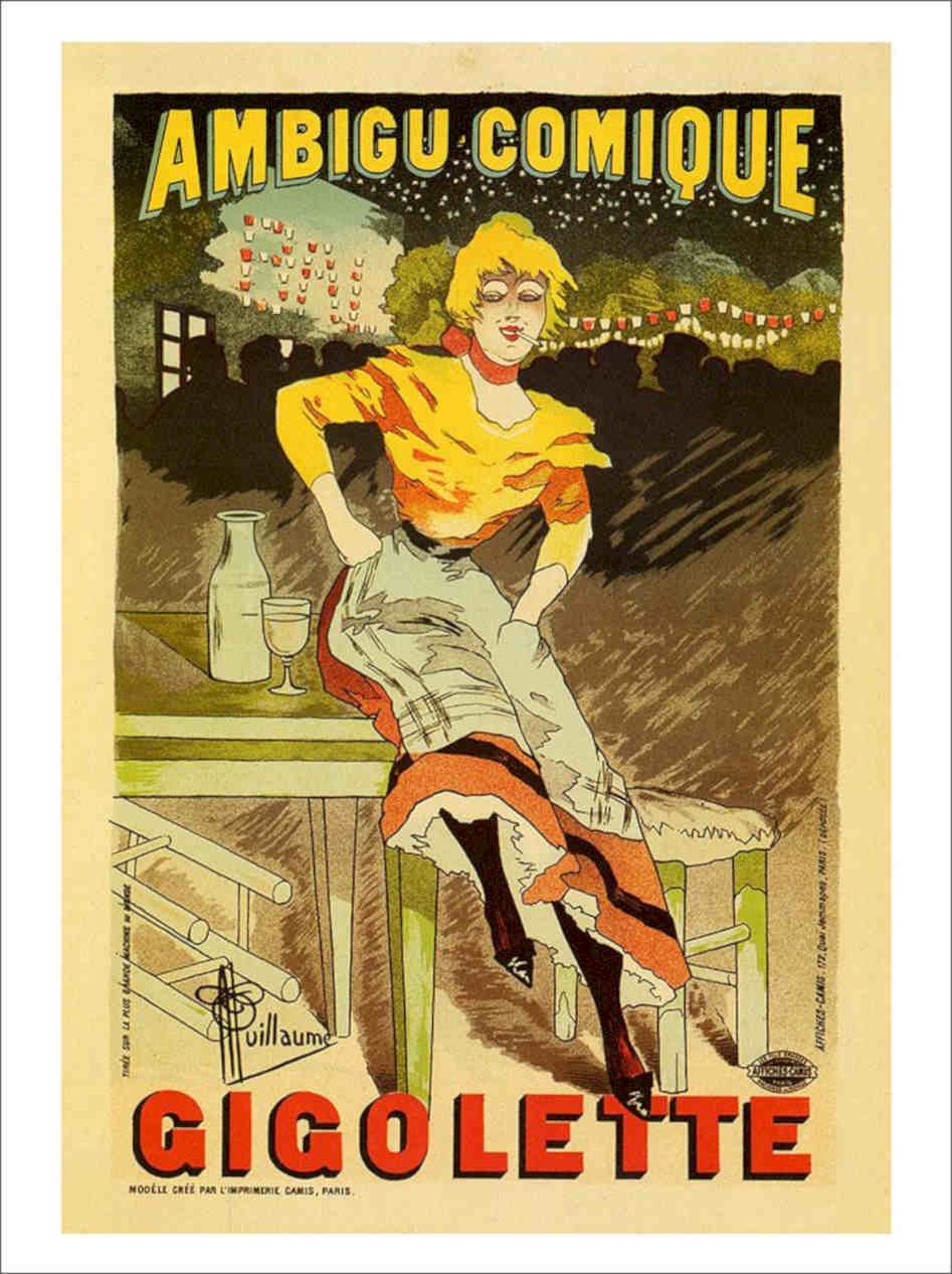 Ambigue Comique Albert Guillaume 1894 Vintage Retro Advert Poster A4 Photo Prin