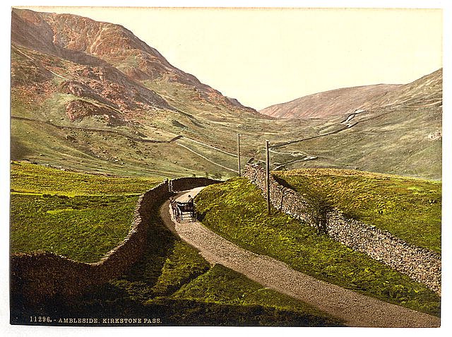 Ambleside Kirkstone Pass Lake District Vintage A4 Photo Print