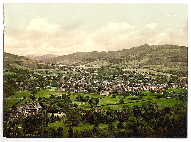 Ambleside Lake District Vintage A4 Photo Print