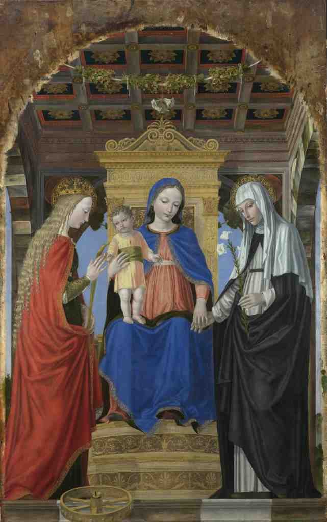 Ambrogio Bergognone The Virgin and Child with Saints A4 Photo Print
