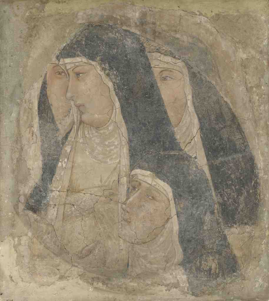 Ambrogio Lorenzetti A Group of Poor Clares A4 Photo Print