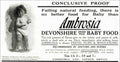 Ambrosia Baby Food Vintage Retro Advert Poster A4 Photo Print