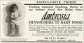 Ambrosia Baby Proof Vintage Retro Advert Poster A4 Photo Print
